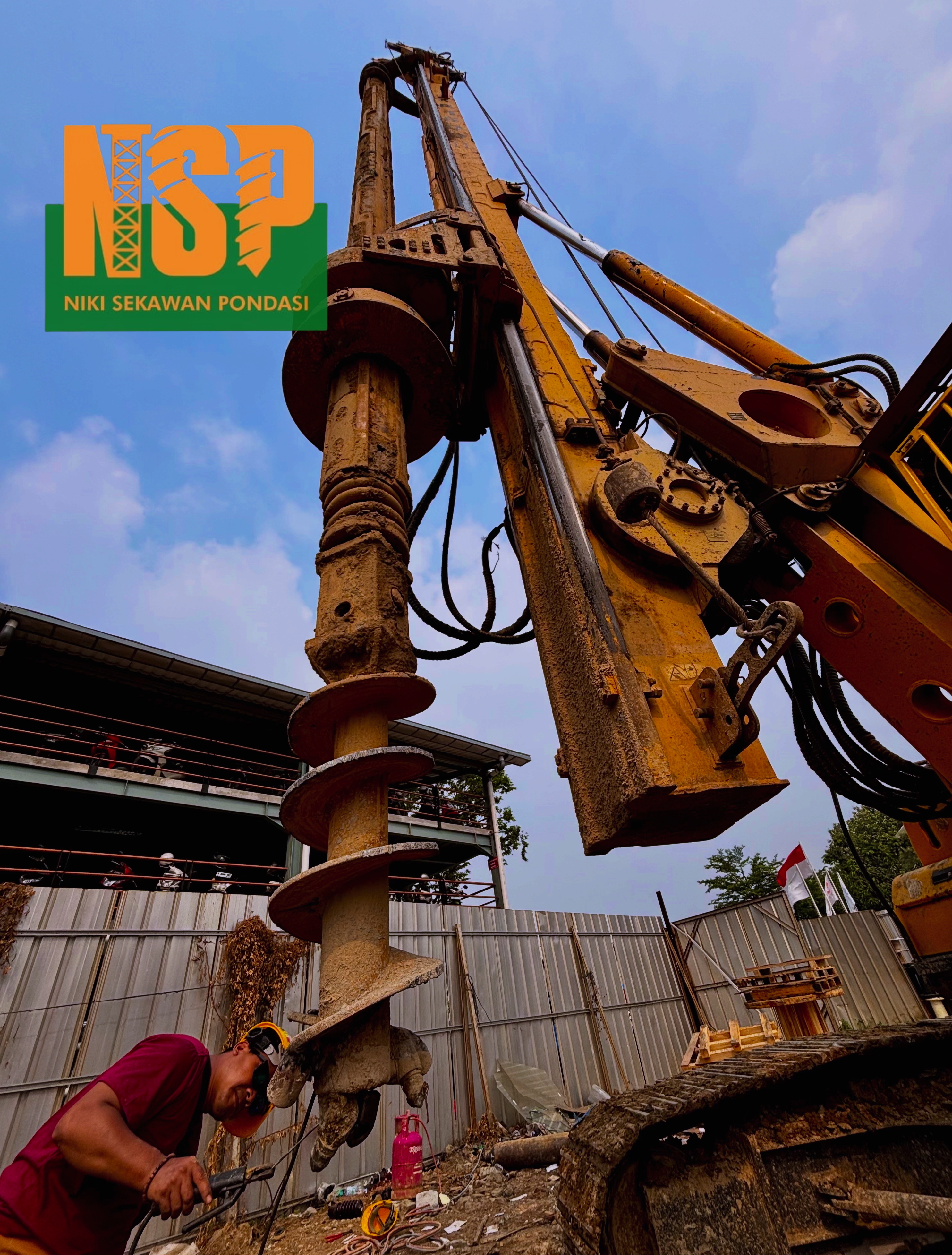 Proses pekerjaan Bore Pile Hydraulic