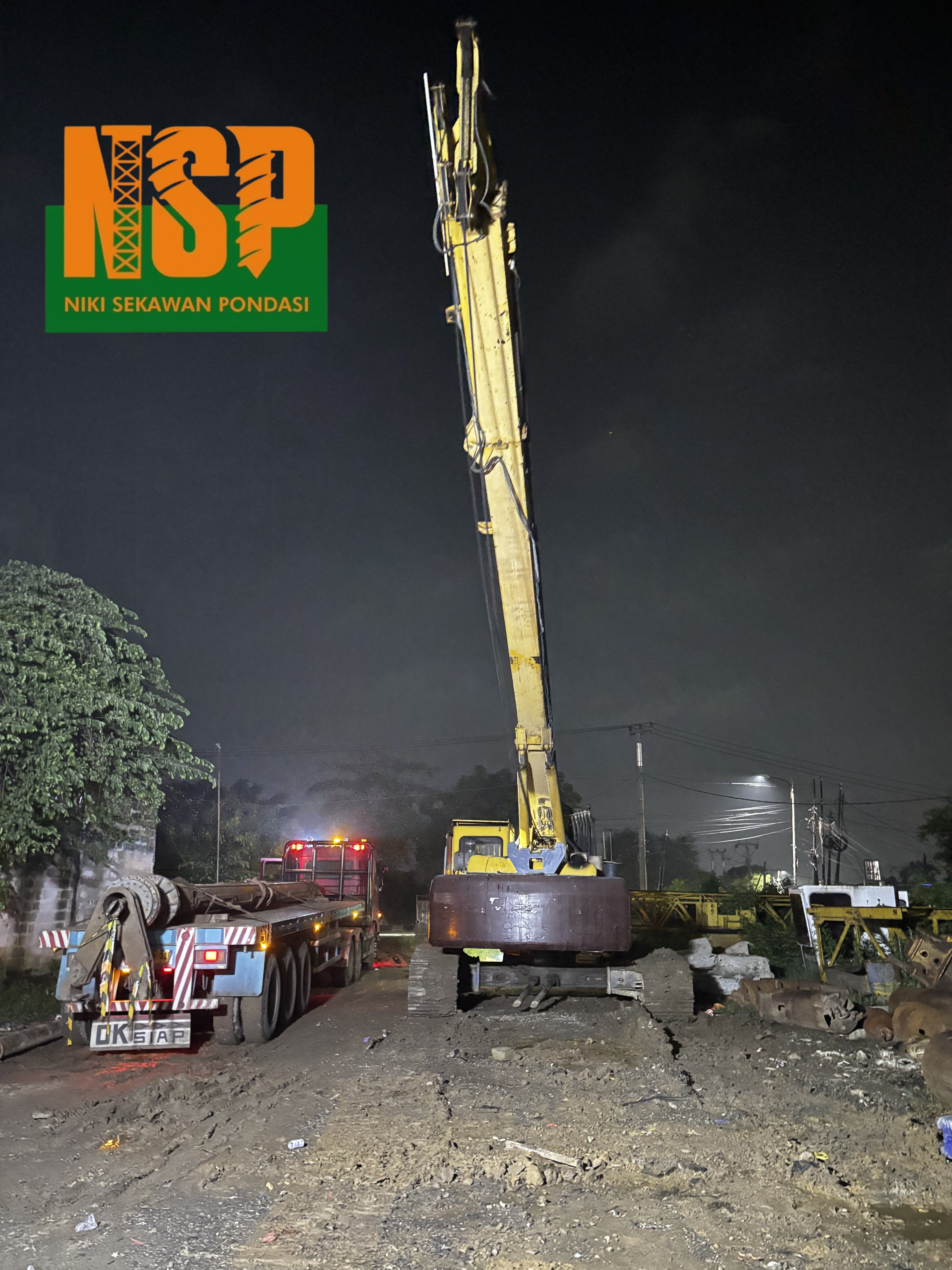 Pekerjaan pondasi Bore Pile Hydraulic